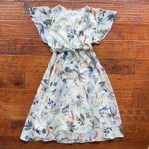 Ivy City Co Kids Mini Lyla Dress in Ivory Floral, size 8
